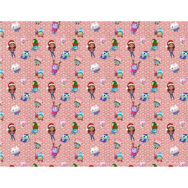 Gabby's Dollhouse Christmas Wrapping Paper, Gabby's Dollhouse Gift Wrap-image