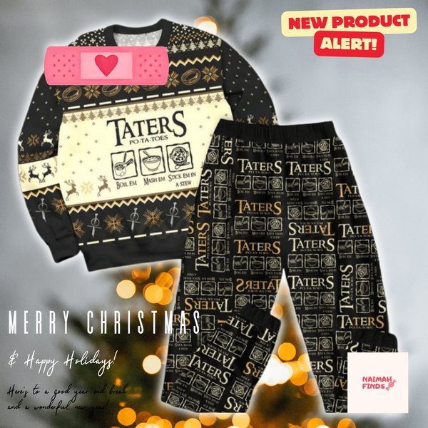 Christmas Pajamas Set, Lord Of The Ring Pajamas, Lord Of The Ring
