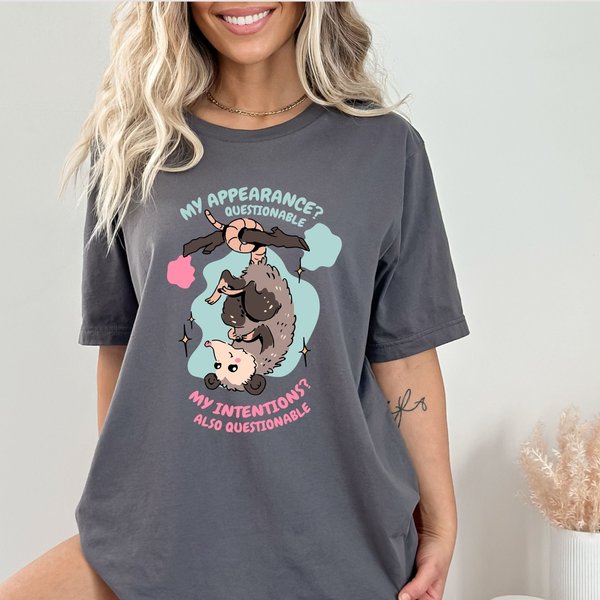 Opossum Shirt, Weirdcore Possum Shirt, Kawaii Clothes