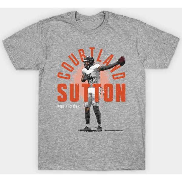 Courtland Sutton Denver Player Name - Courtland Sutton - T-Shirt-image