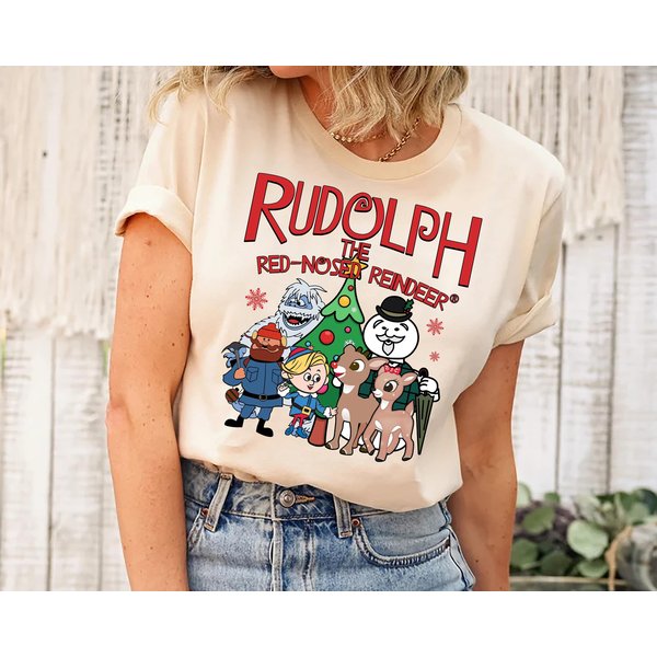 Rudolph The Red Nosed Reindeer Christmas Shirt-image