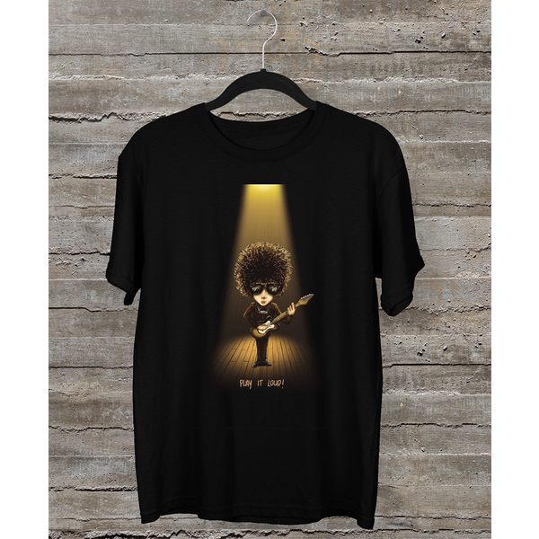 New Bob Dylan Play It Loud T-Shirt Black Short Sleeve All Sizes S-5Xl-image