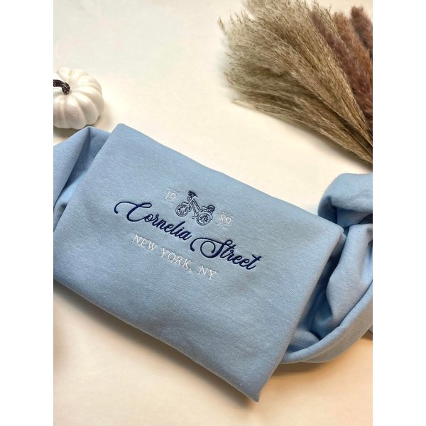 Cornelia Street Embroidered Sweatshirt