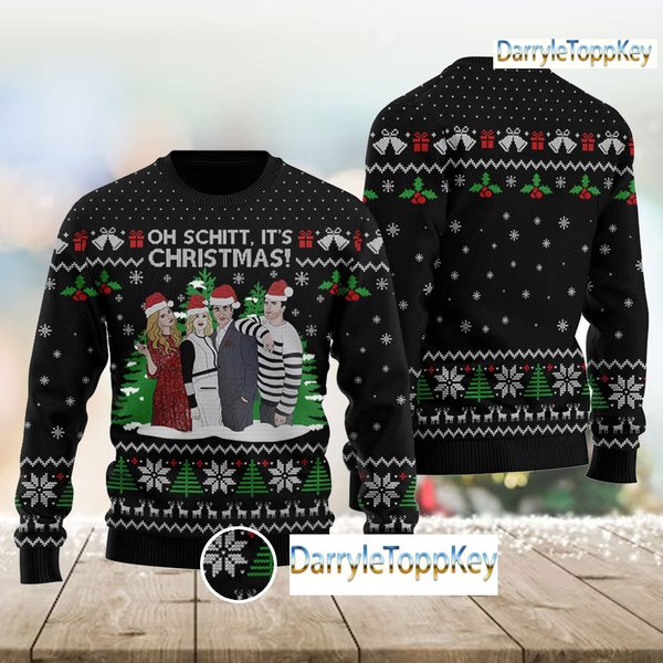Schitts Creek Christmas Ugly Sweater, Oh Schitt It's Christmas