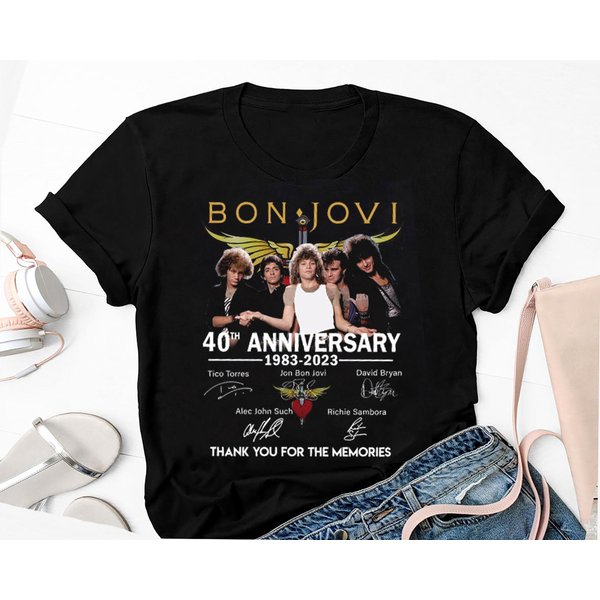 40Th Anniversary Bon Jovi Band T-Shirt-image