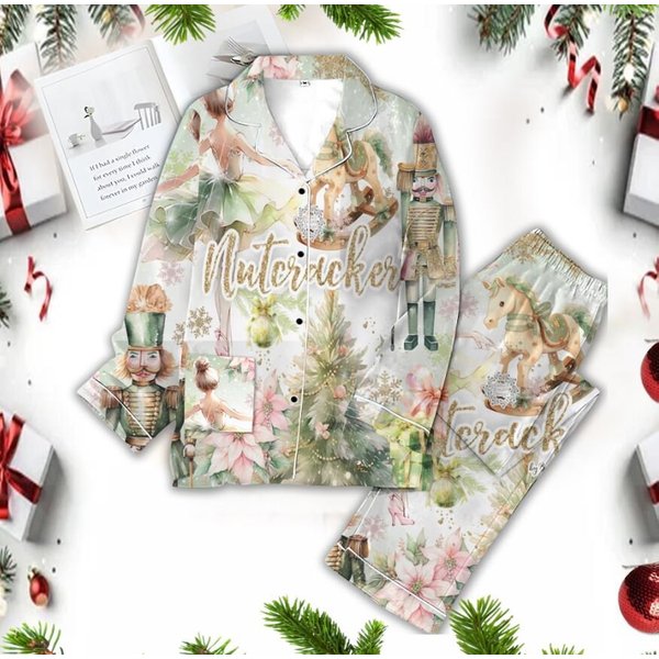 Nutcracker Ballet Pajamas, Mommy And Me Pajamas, Christmas Pjs Family-image