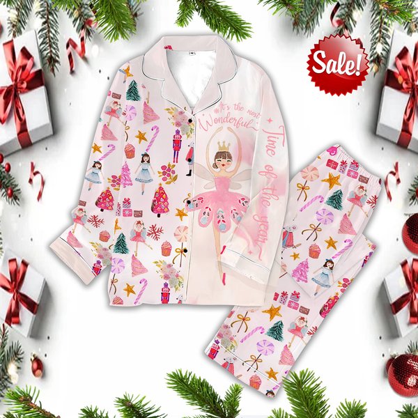 Christmas Nutcracker Ballet Pajama Set, Christmas Nutcracker Dream Ballet Pajama-image