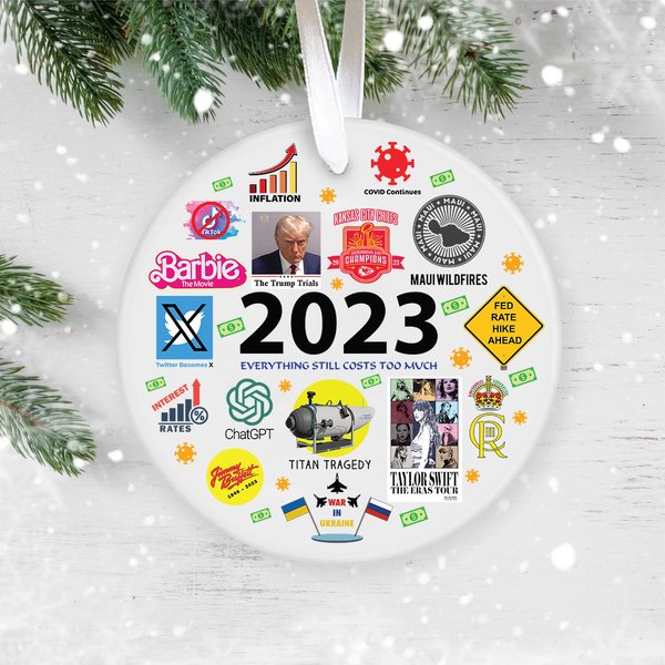 2023 Year In Review Ornament Ceramic Ornament-image