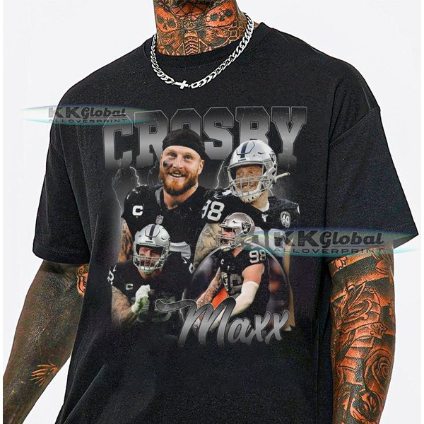 Maxx Crosby Vintage Style Bootleg T-Shirt, Maxx Crosby Bootleg Vintage-image