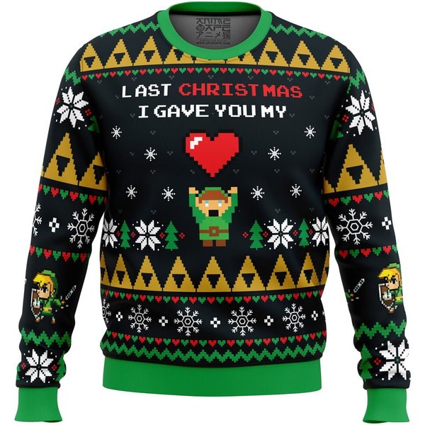 Link To My Heart Legend Of Zelda Ugly Christmas Sweater-image