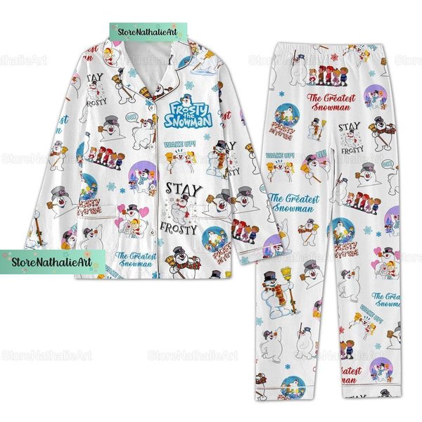 Stay Frosty Christmas Pajamas Set