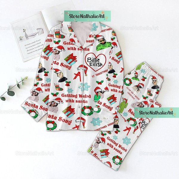 Billie Eilish Christmas Pajamas Set-image