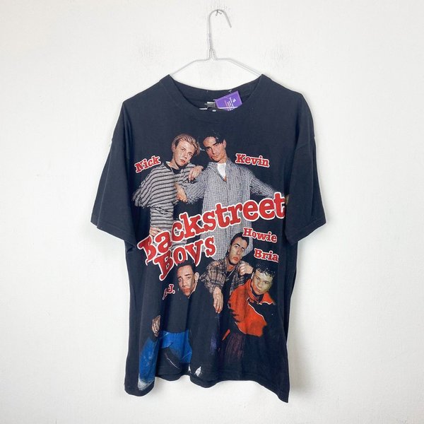 Vintage 90S Backstreet Boys Printed T-Shirt-image