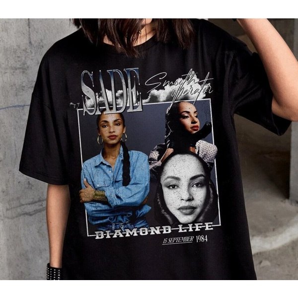 Vintage Sade Singer T-Shirt Gift-image