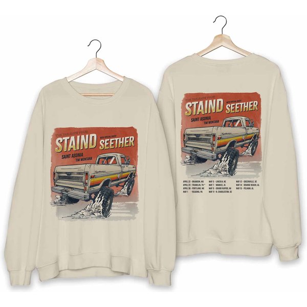 Staind 2024 Tailgate Tour Shirt, Staind Band Fan-image