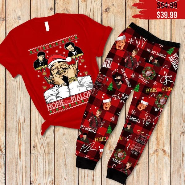 Home Alone Holiday Pajamas, Movie Christmas Family Pajamas Set