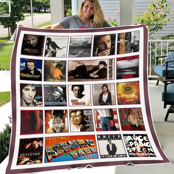 Bruce Springsteen Albums Premium Fleece Blanket-image