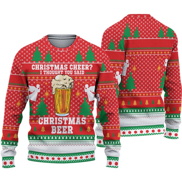 Christmas Beer Ugly 3d Sweater