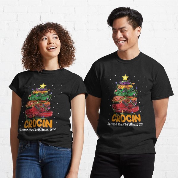 Crocin Around The Christmas Tree Classic T-Shirt-image