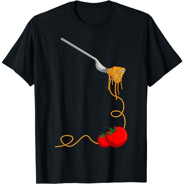 New Limited Pasta Spaghetti Tomato Noodles Italian Food T-Shirt-image