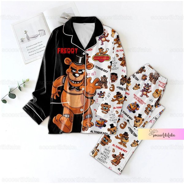 Christmas Freddy Pajamas Set, Five Nights At Freddy's Pajamas-image