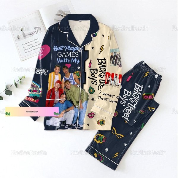 Christmas Backstreet Boys Pajamas Set-image