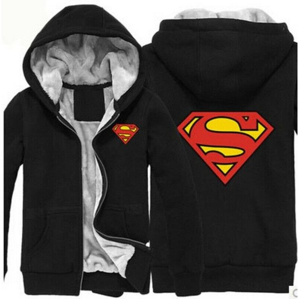 Superman Superhero Fleece Hoodie