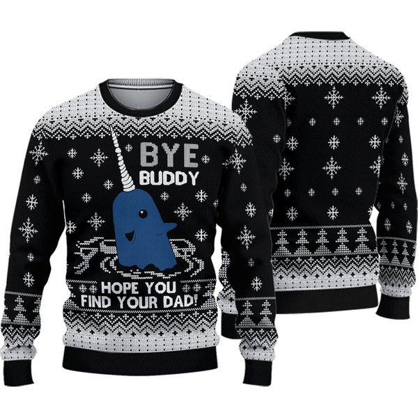 Bye Buddy Christmas Holiday 3D Sweater-image