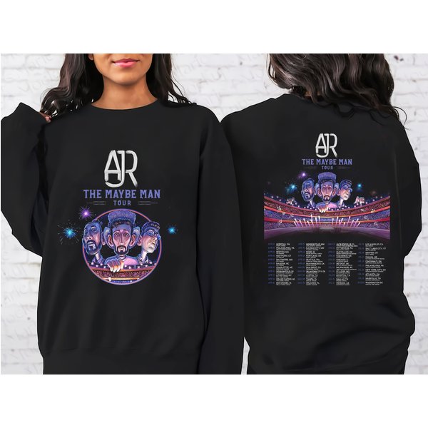 Ajr The Maybe Man Tour 2024 Tour Shirt, Ajr Band Fan Shirt, The Maybe Man 2024 Sweatshirt-image
