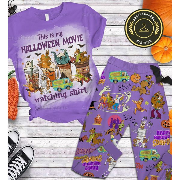 Scooby Doo Pajamas Set, Halloween Pajamas Set