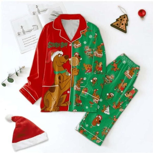Christmas Scooby Doo Pajamas Set-image