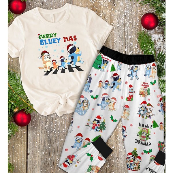 Christmas Blueydad Pajamas Set, Blueydad Family Pajamas Set-image