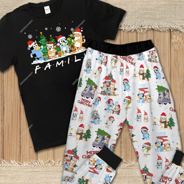 Christmas Blueydad Pajamas Set, Blueydad Family Pajamas Set-image