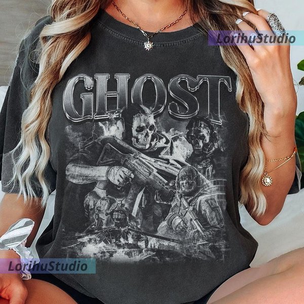 Simon Ghost Riley Cod 90S Shirt, Bootleg Modern Warfare 1 2 3 Game Vintage Y2K-image