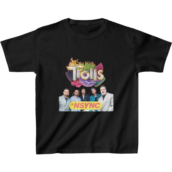 Nsync Trolls Band Together Kids Heavy Cotton Tee-image