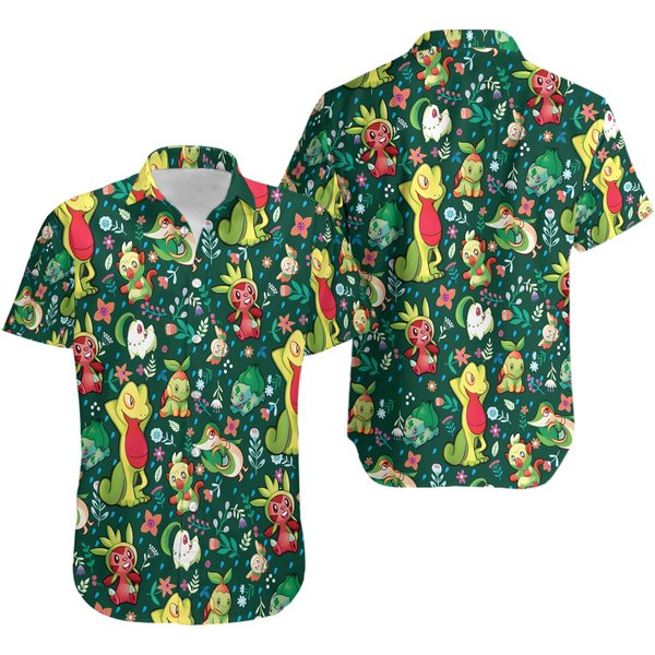 Grass Pkm Hawaiian Shirt-image
