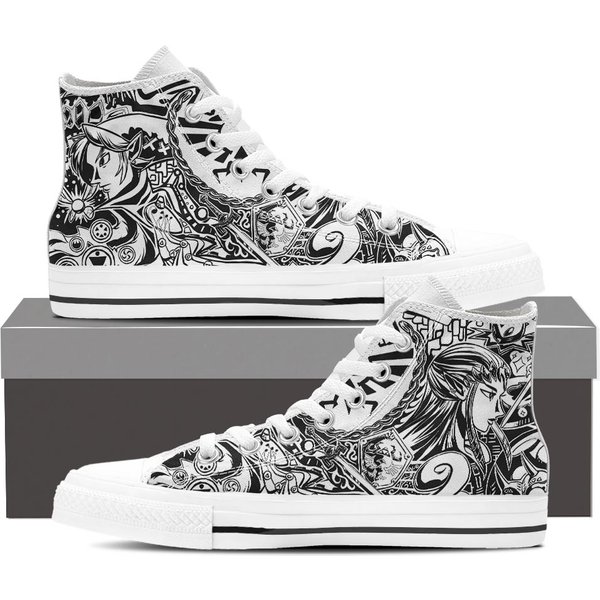 Zelda Shoeslegend Of Zelda Art High Top Sneakers-image