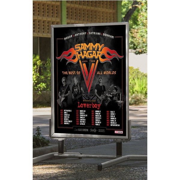 Sammy Hagar - The Best Of All Worlds 2024 Tour Poster-image