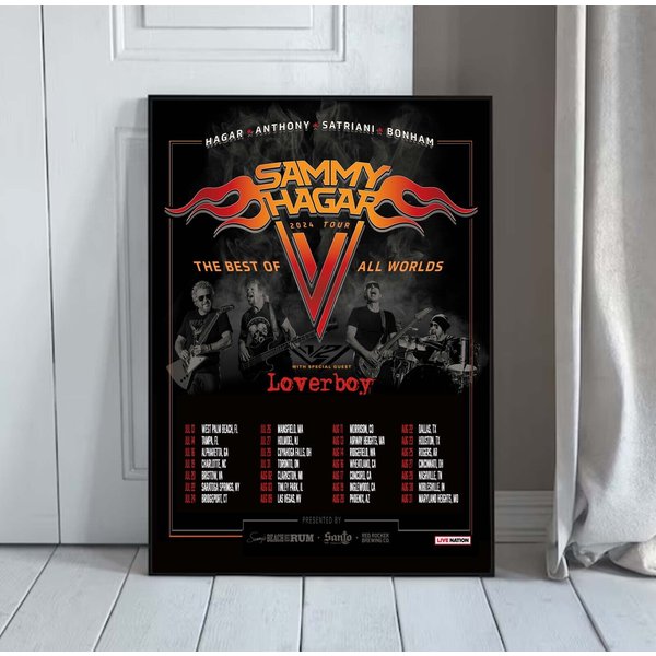 Sammy Hagar - The Best Of All Worlds 2024 Tour Poster-image