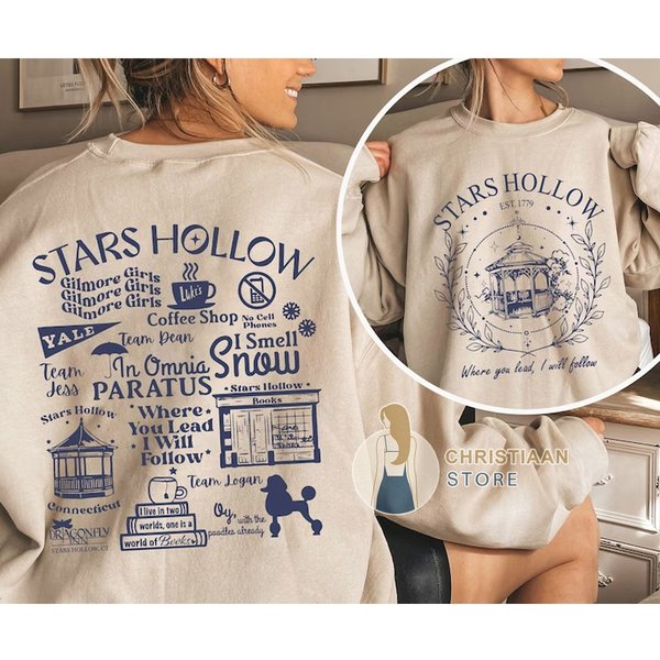 Stars Hollow Connecticut Sweatshirt, Autumn Festival Sweatshirt, Halloween Gift-image