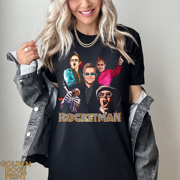 Rocketman Shirt - Music Legend Elton John Shirt-image