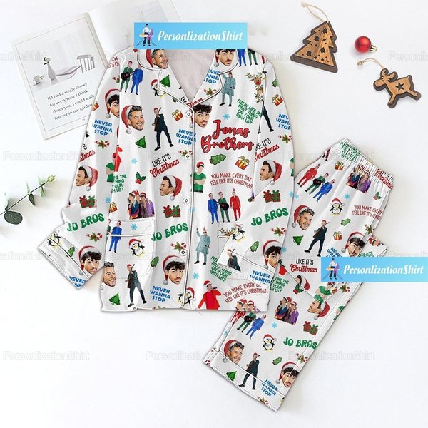 Christmas Jonas Brothers Pajamas, Jonas Brothers Pajamas Set