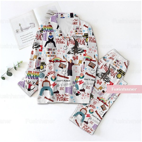 Christmas Louis Tomlinson Pajamas, Louis Tomlinson Pajamas Set-image