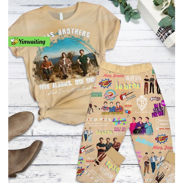Christmas Jonas Brothers Pajamas, Jonas Brothers Holiday Pajamas-image