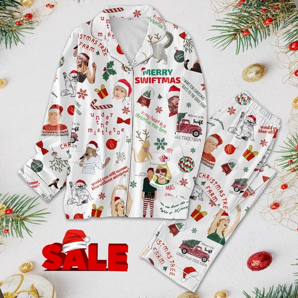 Merry Swiftmas Pajama Set, 1989 Merry Swiftmas Christmas Pajamas Set-image