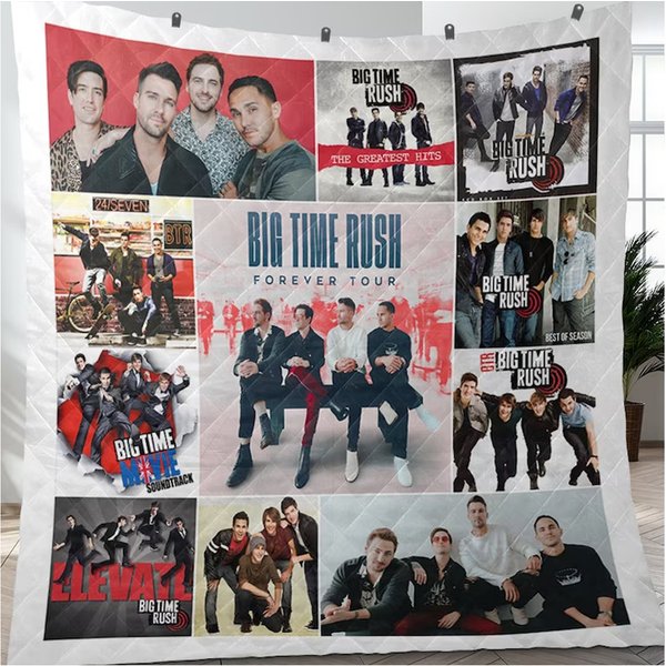 Big Time Rush Band Premium Fleece Blanket-image