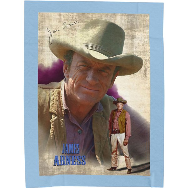 Gunsmoke Cowboy Movie James Arness Baby Blankets-image