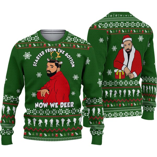 Christmas Drake Rapper Ugly Sweater-image