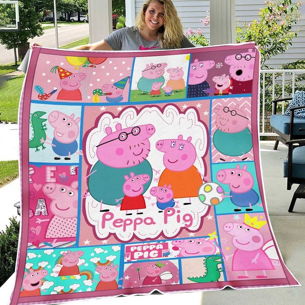 Family Pig Fleece Blanket-image