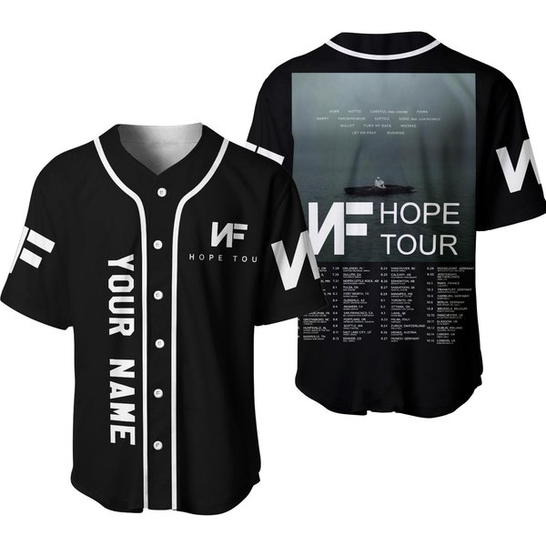 Personalized Nf Hope Tour 2023 Rap Baseball Jersey